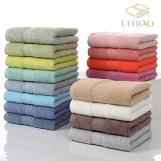 ผ้าเช็ดตัวผ้าฝ้ายแท้ผืนใหญ่พิเศษ ขนาด 70*140 ซม.520g สีพื้น …