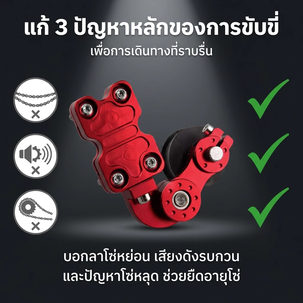 ตัวดันโซ่มอเตอร์ไซค์ อลูมิเนียม CNC thumbnail 4