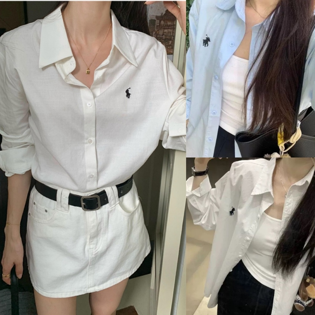 เสื้อเชิ้ตแขนยาวสไตล์เกาหลีเรียบง่าย ดูดี มีความหรูหรา หลวมและสบาย มีให้เลือก 5 สี