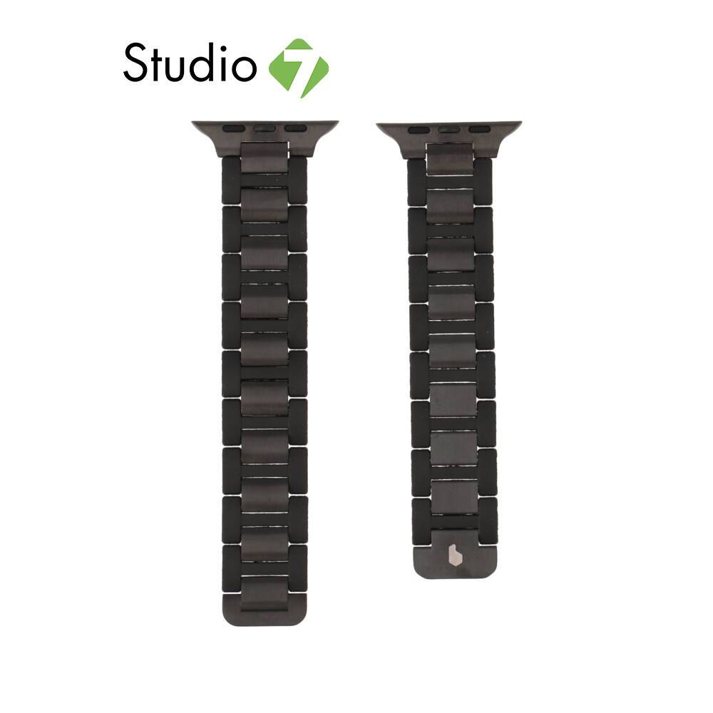 Blue Box สาย Apple Watch Series 6,7,8,9,10,11,SE1,SE2 (39/40/41/42mm) Metal Black by Studio7