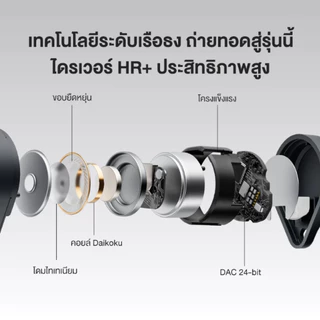🇹🇭ส่งทันที [ศูนย์ไทย] ROSESELSA Ceramics MK2 หูฟังไร้สาย ANC 40dB เสียง Hi-Res LDAC โหมดเกม 47ms BT6.0 ต่อ 2 เครื่อง