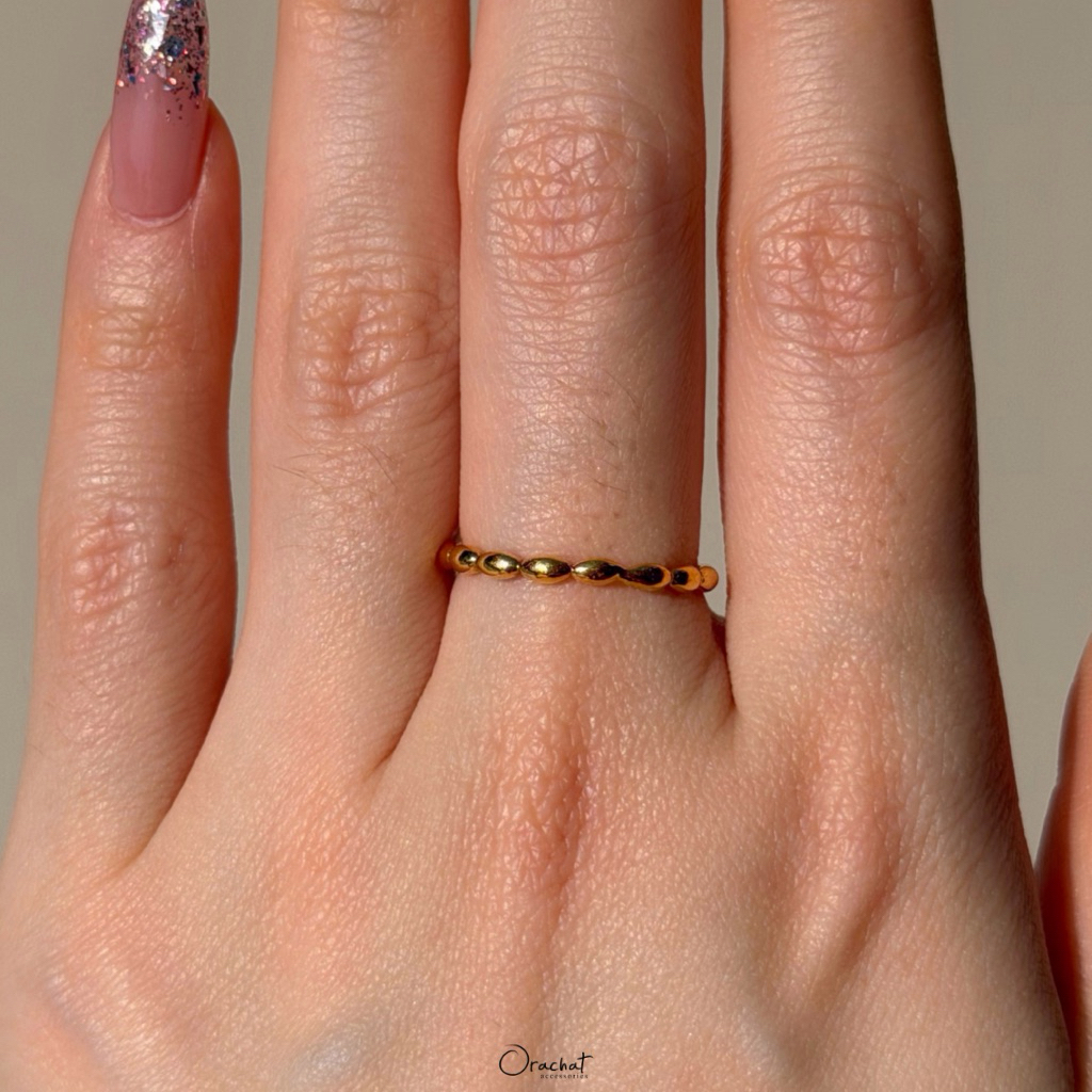 Orachat | Pon De Ring 100 H&A ring. (แหวนตัวเรือนเงินแท้ 92.5 / หากใส่ไม่พอดีเปลี่ยนขนาดฟรี 1 ครั้ง)