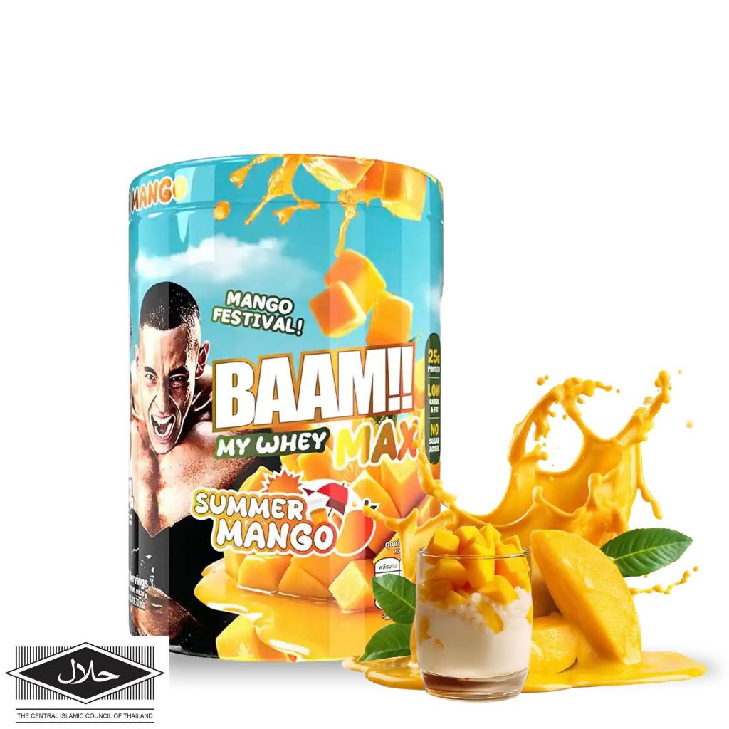 BAAM MY WHEY PROTEIN MAX 10 Serving SUMMER MANGO (LIMITED)