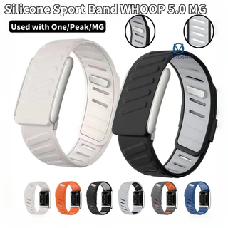 สาย ซิลิโคนสำหรับ Whoop 5.0 สายรัดข้อมือสมาร์ทแบนด์ปรับได้สำหรับอุปกรณ์เสริม Whoop5.0 รุ่น One/Peak/MG(จำหน่ายแค่ตัวสาย)
