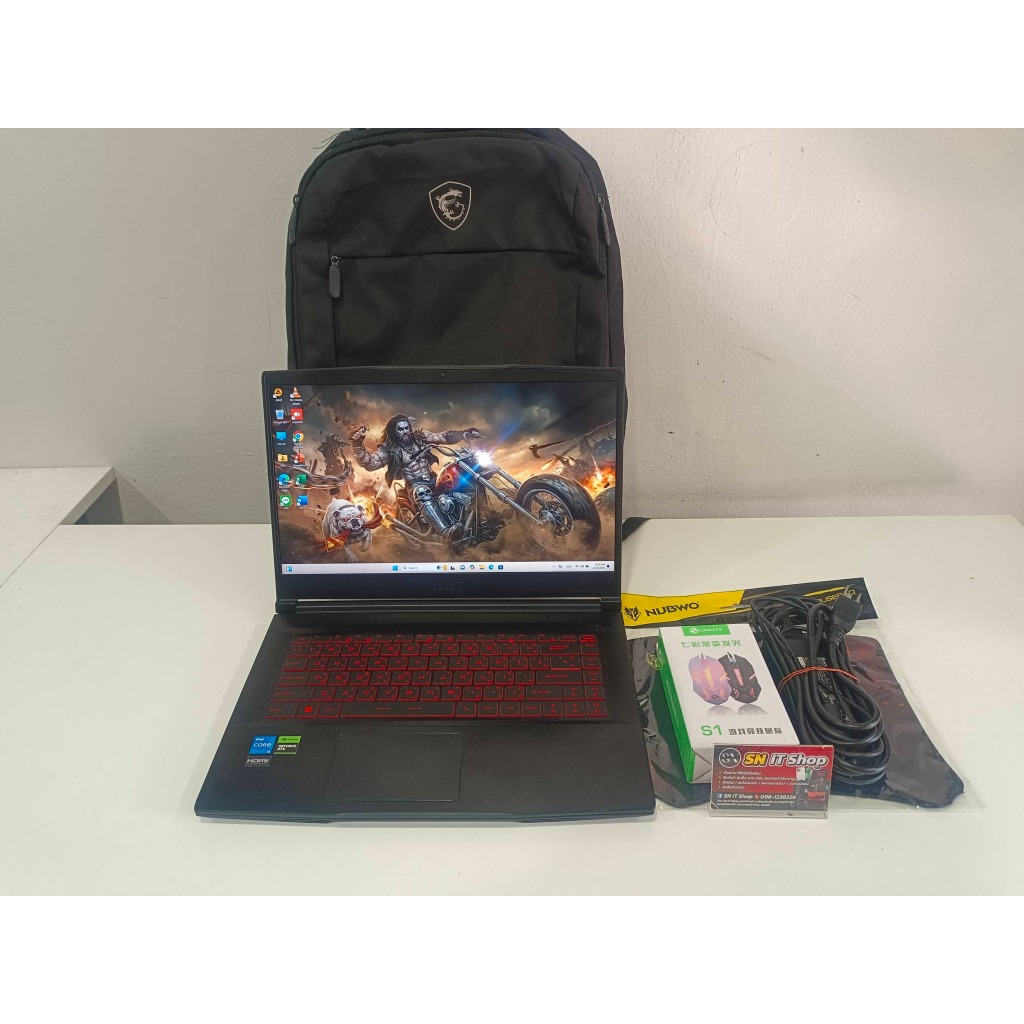 MSI GF63 Thin 11UC-1233TH (มือสอง) สเปคแรง เล่นเกมส์ ตัดต่อ กราฟฟิก ออกแบบ เขียนแบบ ยิงแอด บัญชี