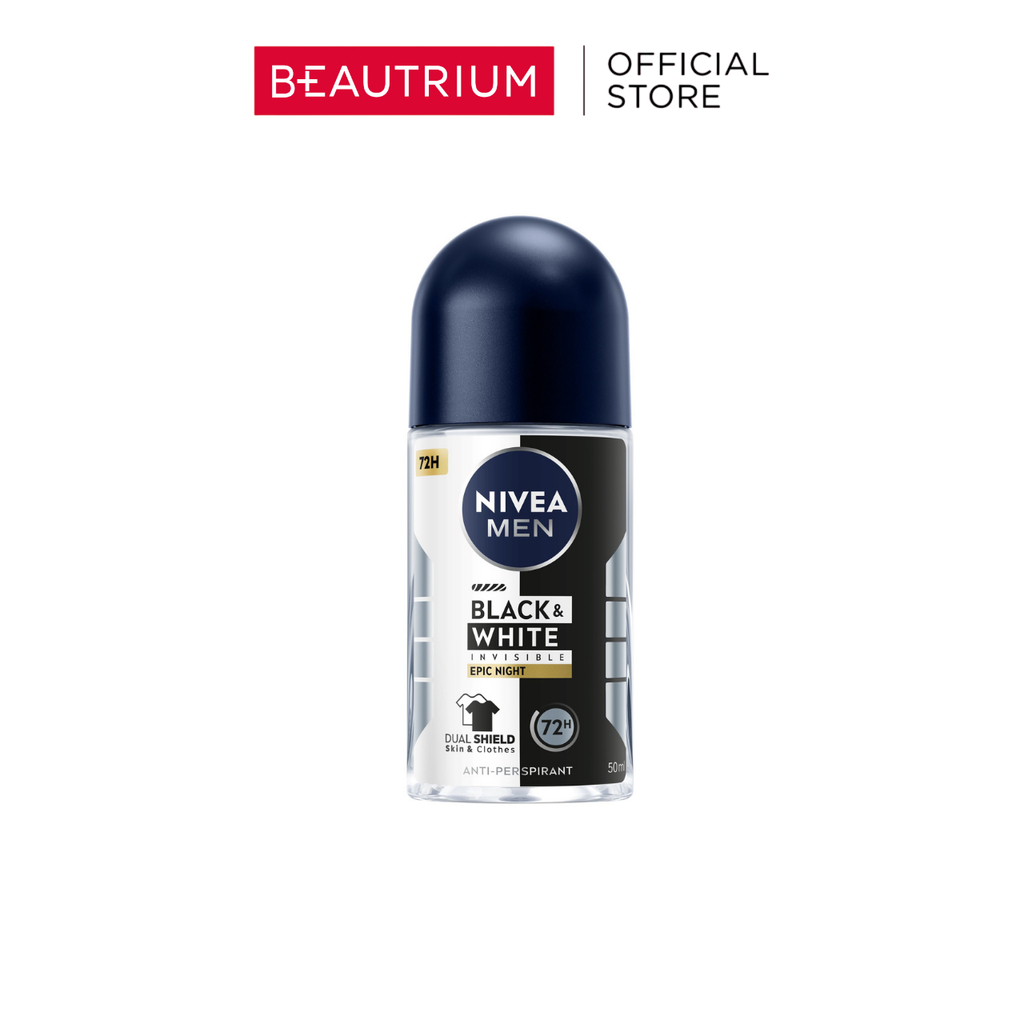 NIVEA Men Black&White Epic Night Roll On ผลิตภัณฑ์ระงับกลิ่นกาย 50ml