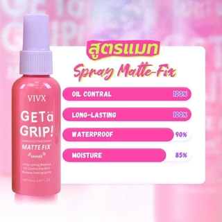 VIVX สเปรย์ล็อคmakeup สเปรย์เซ็ตแต่งหน้าให้ความชุ่มชื้นและไม่ลบเมคอัพ 60ml Setting Spray Makeup Setting Spray Dewy Fix