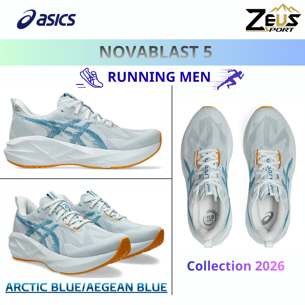 ASICS NOVABLAST 5 รองเท้าวิ่งผู้ชาย [RUNNING MEN] Daily Runner “นุ่ม เด้ง และตอบสนองดี” มากยิ่งขึ้น Easy Run