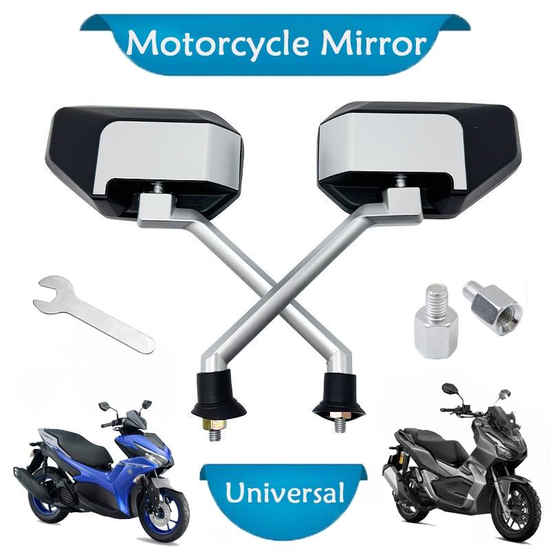 ระจกมอเตอร์ไซค์ รถมอเตอร์ไซค์ ได้ทั้งคู่ W125 W100 W110S Dream Sonic Tena Dash Click Honda Yamaha กระจกมองหลัง