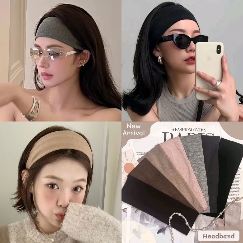 💕PP♡CLOSET💕ผ้าคาดผมสายฝอ Headband ใส่สบายเนื้อผ้าดียืดได้เยอะ ซับเหงื่อได้