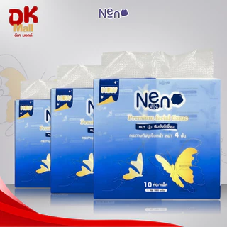 Neno กระดาษทิชชู่เช็ดหน้า นีโน่ ลายผีเสื้อ 360 แผ่น หนา 4 ชั้น 10 ห่อ/แพ็ค