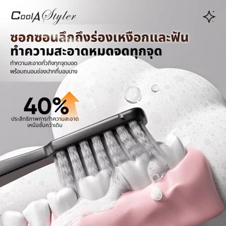 [3แถม1]CoolAstyler แปรงสีฟัน Ultra-Soft ขนแปรง Pedex เยอรมัน ซอกซอนร่องฟันดี ถนอมเหงือก Modern style