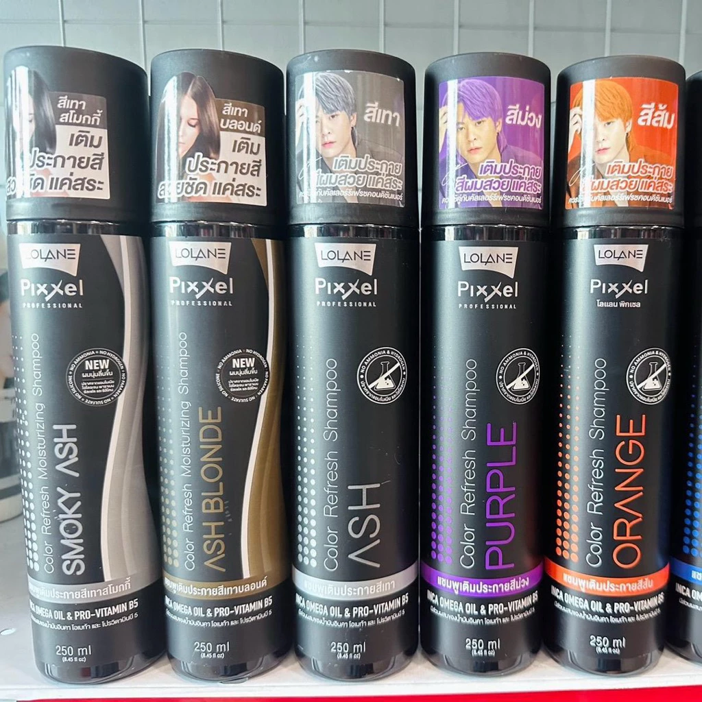 Lolane color refresh แชมพู/ครีมนวด เติมประกายสี 100 / 250 ml. - ถนอมเส้นผม บำรุง