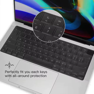Silicone Keyboard Cover For MacBook TPUดำ ซิลิโคนคีย์บอร์ดแมคบุค กันน้ำ กันฝุ่น แผ่นคลุมคีย์บอร์ด