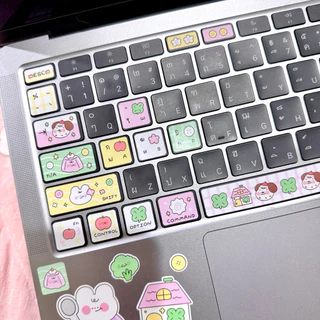 ZUPiE Keyboard Sticker สติกเกอร์ติดคีย์บอร์ด ติดแป้นพิมพ์โน๊ตบุ๊ค 💻✨