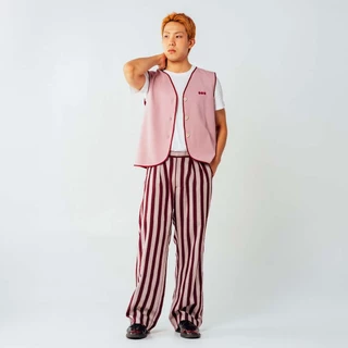 [OOO] 9 to Vibe Vest เสื้อกั๊กทรงตรงแต่งขอบสี