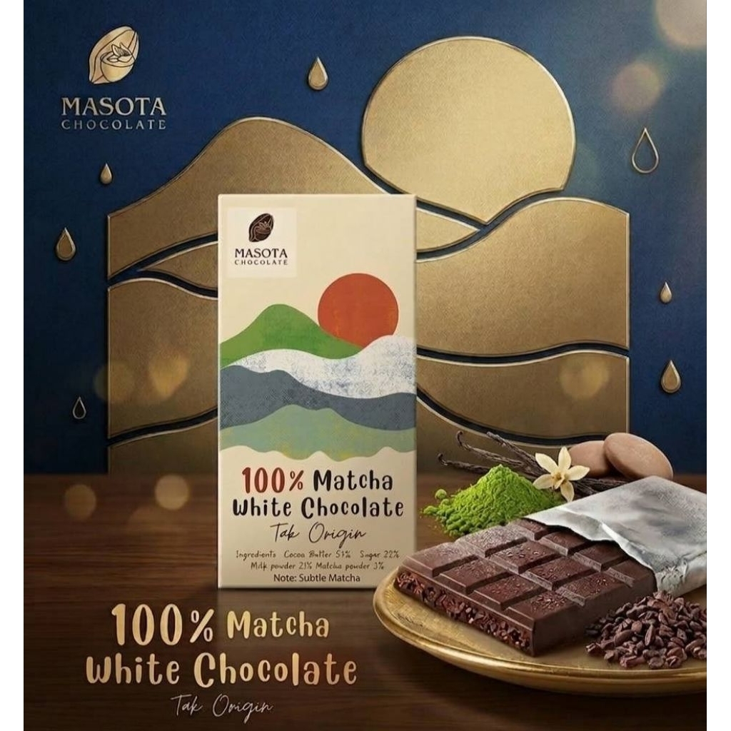 Matcha Green Tea White Chocolate 55 g. - MaSoTa