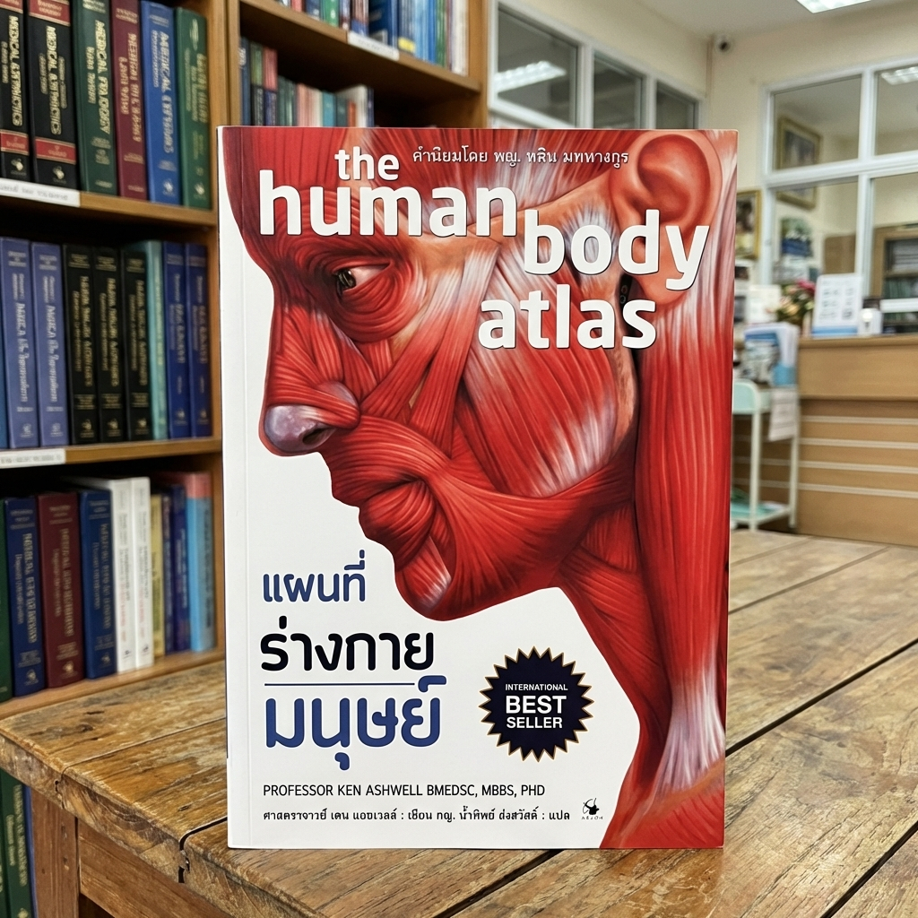 แผนที่ร่างกายมนุษย์ The human body atlas (ปกอ่อน)