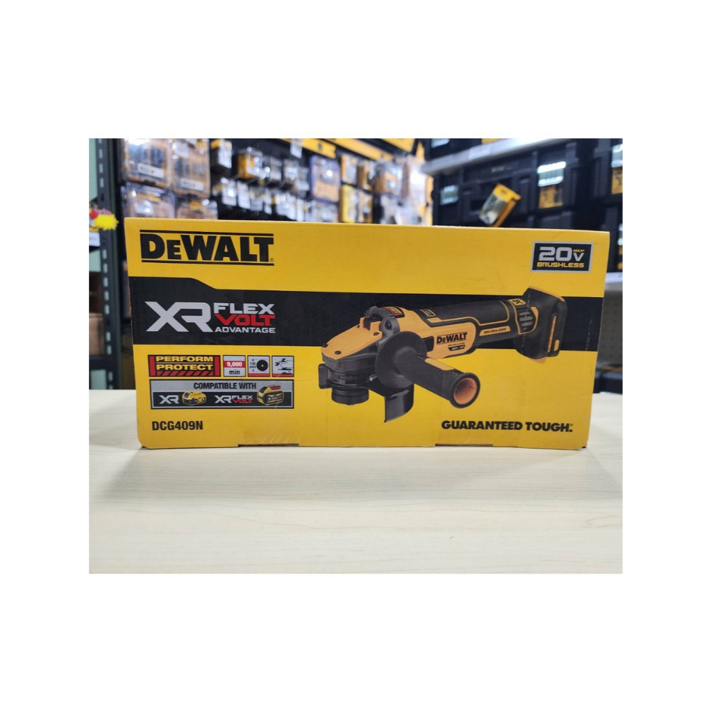 DeWALT DCG409N-B1 เครื่องเจียร 100 มม. ไร้สายไร้แปรงถ่าน 20V  Max (เครื่องเปล่า)