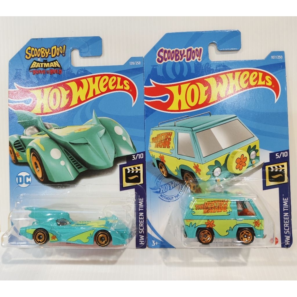 Hotwheels ฮอทวิล Batmobile,The Mystery Machine ลาย Scooby-Doo!
