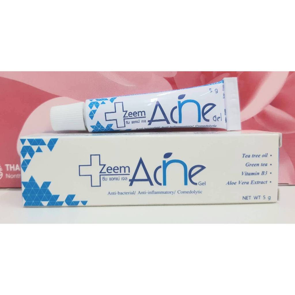 เจลแต้มสิว สิวอักเสบ สิวอุดตัน Zeem acne  5g. (1หลอด)