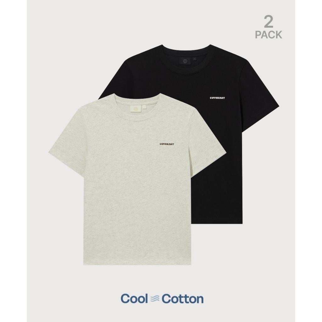 COVERNAT تيشيرت نسائي Cool Cotton Essential ‏(قطعتان) — صورة 7