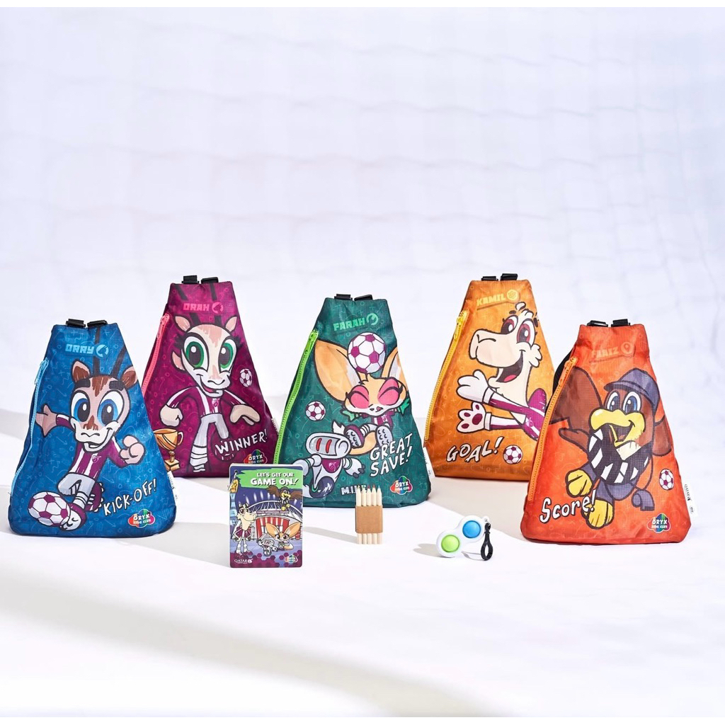 (พร้อมส่ง) Qatar Airways ของพรีเมียม การ์ต้า QATAR AIRWAYS BAG KIT MERCHANDISE / กระเป๋าของขวัญเด็ก 