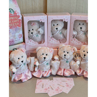 Statbucks Spring cherry blossom ตุ๊กตาหมีห้อยกระเป๋า ของแท้1…