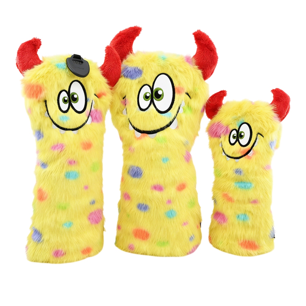 [11GOLF] Cover หัวไม้กอล์ฟ มอนสเตอร์สีเหลือง Head Cover แบบตุ๊กตา สำหรับกีฬากอล์ฟ ตัวป้องกันหัวไม้กอล์ฟ QGT004