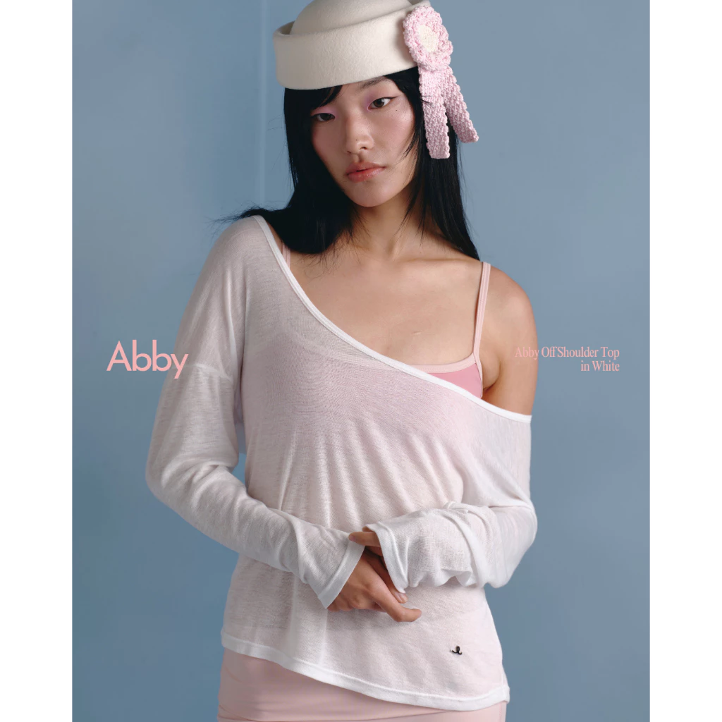 when.we.stretch - Abby Off Shoulder Top เสื้อแขนยาวออกกำลังกาย ผ้าระบายอากาศได้ดี