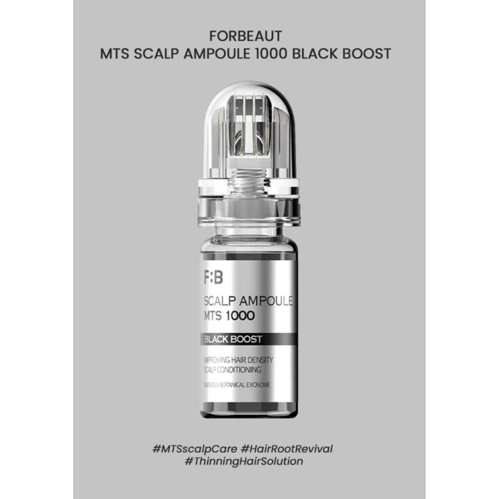 FORBEAUT mts scalp Boost Ampoule Black 1000 For Hair 10ml
