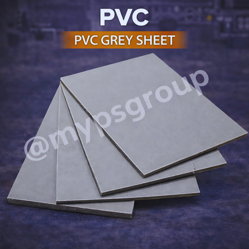 PVC แผ่นพีวีซี Grey พลาสติกแผ่น 1-4mm 30x60cm ทนกระแทก ฉนวนไฟฟ้า เขียงรองปั๊ม ฟิกซ์เจอร์ CNC อุตสาหกรรม