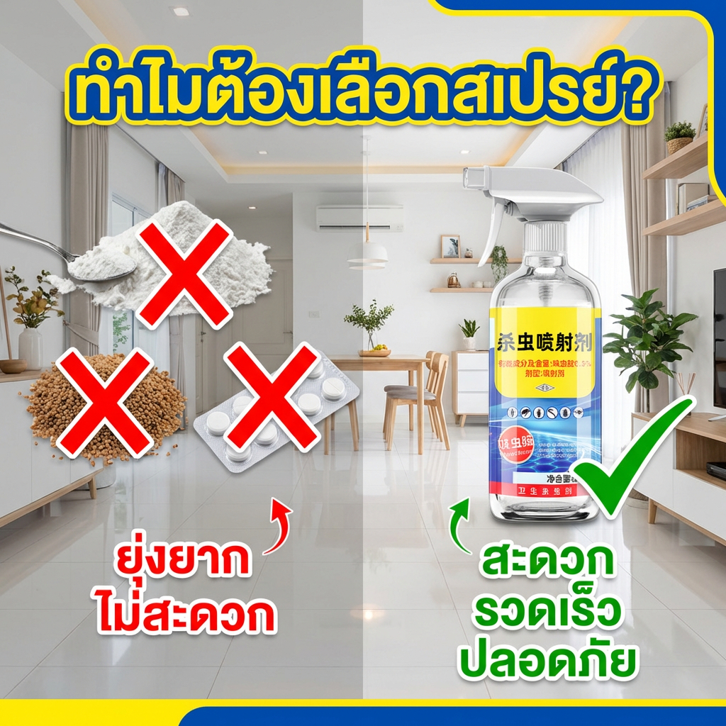 ฉีดปุ๊บ เห็นผลทันที ยาฉีดมด ยาฆ่ามด สเปรย์กำจัดมด 500ml ใช้ได้ทั้งในบ้านและบริเวณสวนผลไม้ ราคา ถูกที่สุด ดีลบีเคเค แกลเลอรีภาพที่ 2