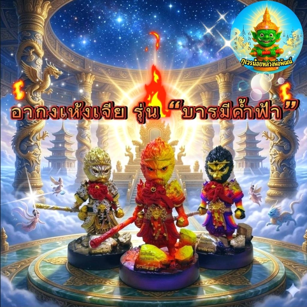 อากงเห้งเจีย รุ่น บารมีค้ำฟ้าขนาด6นิ้ว