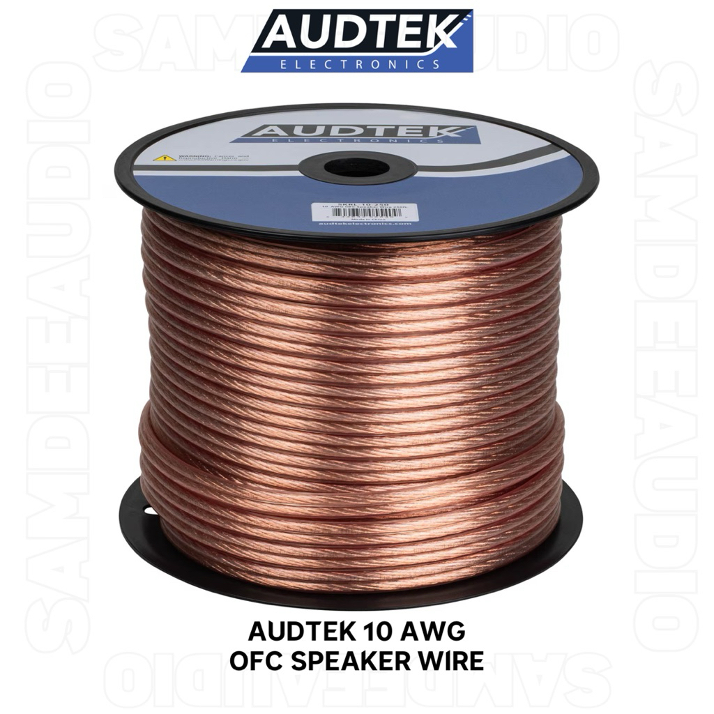 ( ราคา1ต่อเมตร)Audtek 10 AWG OFC Speaker Wire
