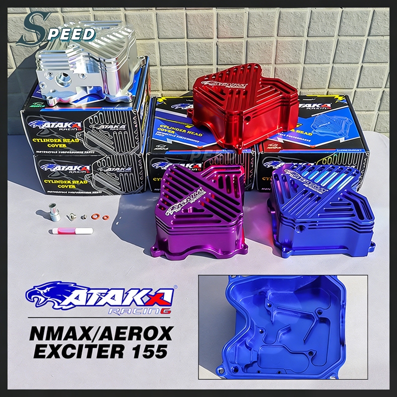 ATAKA CNC ฝาครอบฝาสูบ CYLINDER HEAD COVER ใช้ได้กับฝาสูบ EXCITER155 VVA AEROX NMAX 4v
