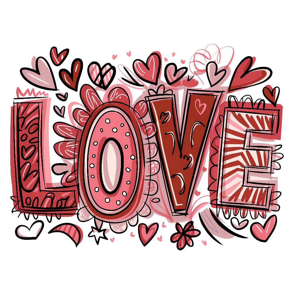 ตัวรีดติดเสื้อ LOVE VALENTINES F.394