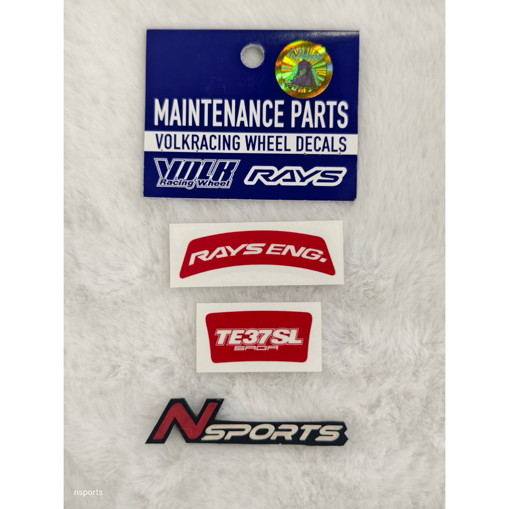 สติกเกอร์ RAYS NO.28 VOLK RACING TE37 SAGA SL (สำหรับล้อขนาด 17/18 นิ้ว)