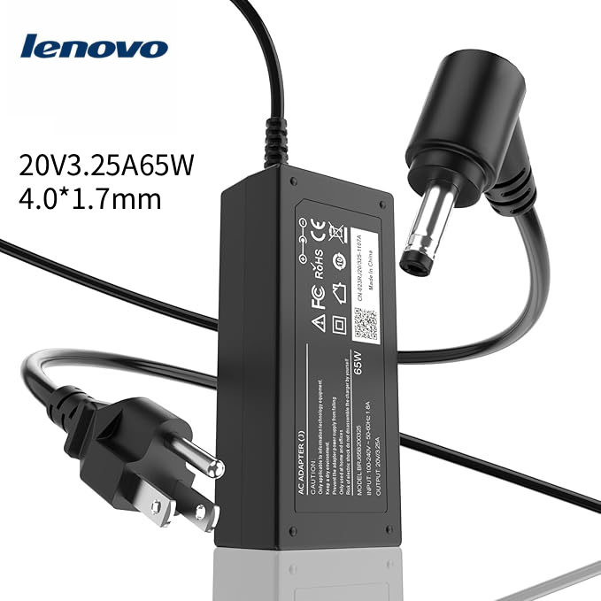 อะแดปเตอร์โน๊ตบุ๊ค Lenovo 20V3.25A 65W 4.0*1.7mm Ideapad 100 Chromebook E41-10 Flex 4 Laptop Adapter