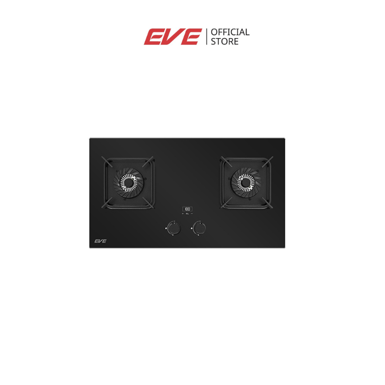 EVE เตาแก๊ส 2 หัว แบบฝัง ฐานกระจก HB73-B789G/BG PLUS