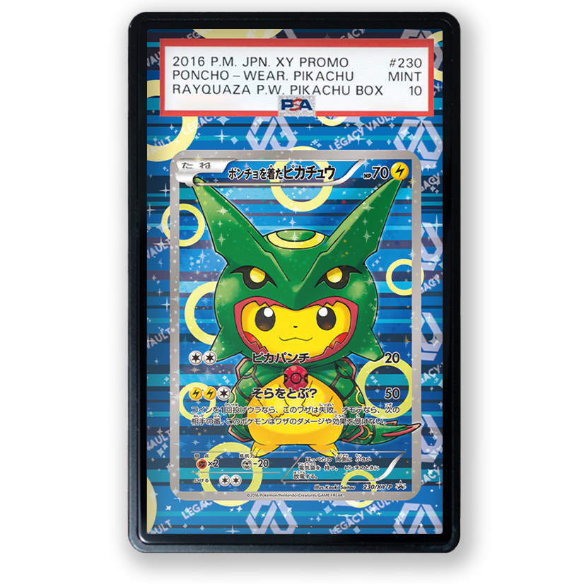 Poncho-Wearing Pikachu #230/XY-P (Poncho Pikachu Rayquaza) (-) - Promo Extended Art For PSA