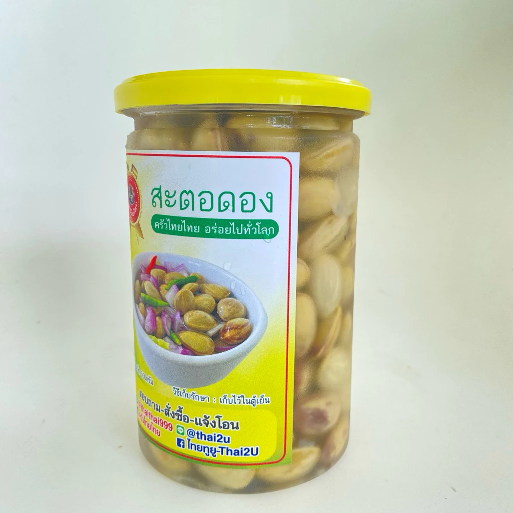 สะตอดองเนื้ิอผสมน้ำดองบรรจุกระป๋อง 500กรัม