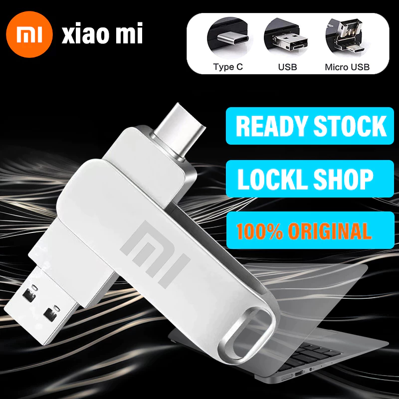 Xiaomi TYPE-C Three-in-One Flash Driver 1TB 2TB ความเร็วสูง USB3.0
