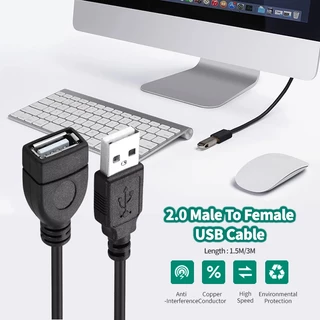 สายต่อ USB 2.0 สายเพิ่มความยาวUSB2.0 สายต่อUSBตัวผู้เป็นตัวเมียMale to Femaleยาว1.5M/3M