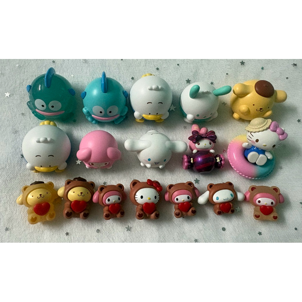 [พร้อมส่ง] มินิฟิกเกอร์โมเดล Sanrio - Cinnamoroll, My Melody, Hangyodon, Kitty, Pompompurin, Pochacco, Ahiru no Pekkle