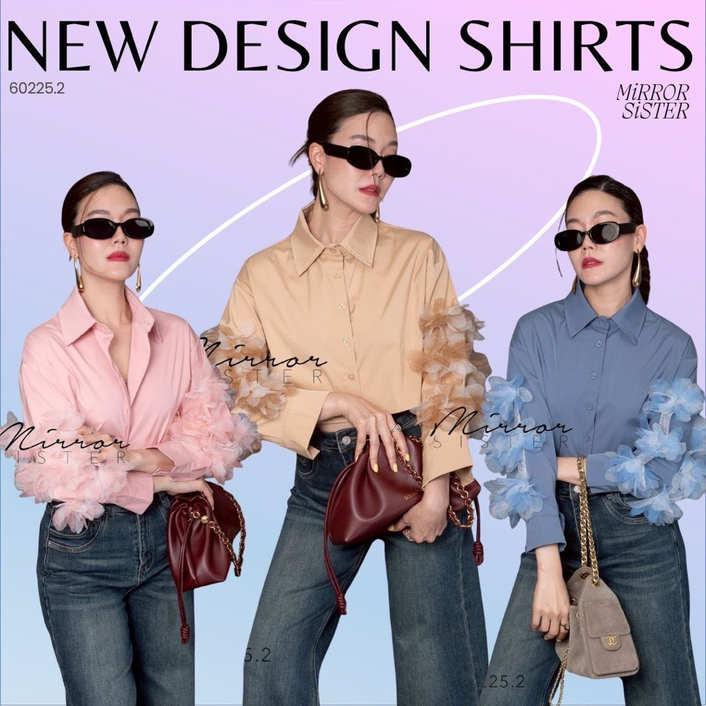••MiRROR SiSTER‘s DiDi FLoRAL SLeeVE SHiRT••