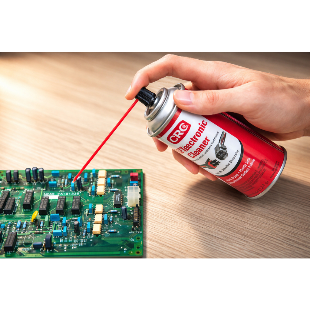 น้ำยาทําความสะอาด หน้าสัมผัสไฟฟ้า ชนิดแห้งเร็ว CRC QD® ELECTRONIC CLEANER 127g. ราคา ถูกที่สุด ดีลบีเคเค แกลเลอรีภาพที่ 5