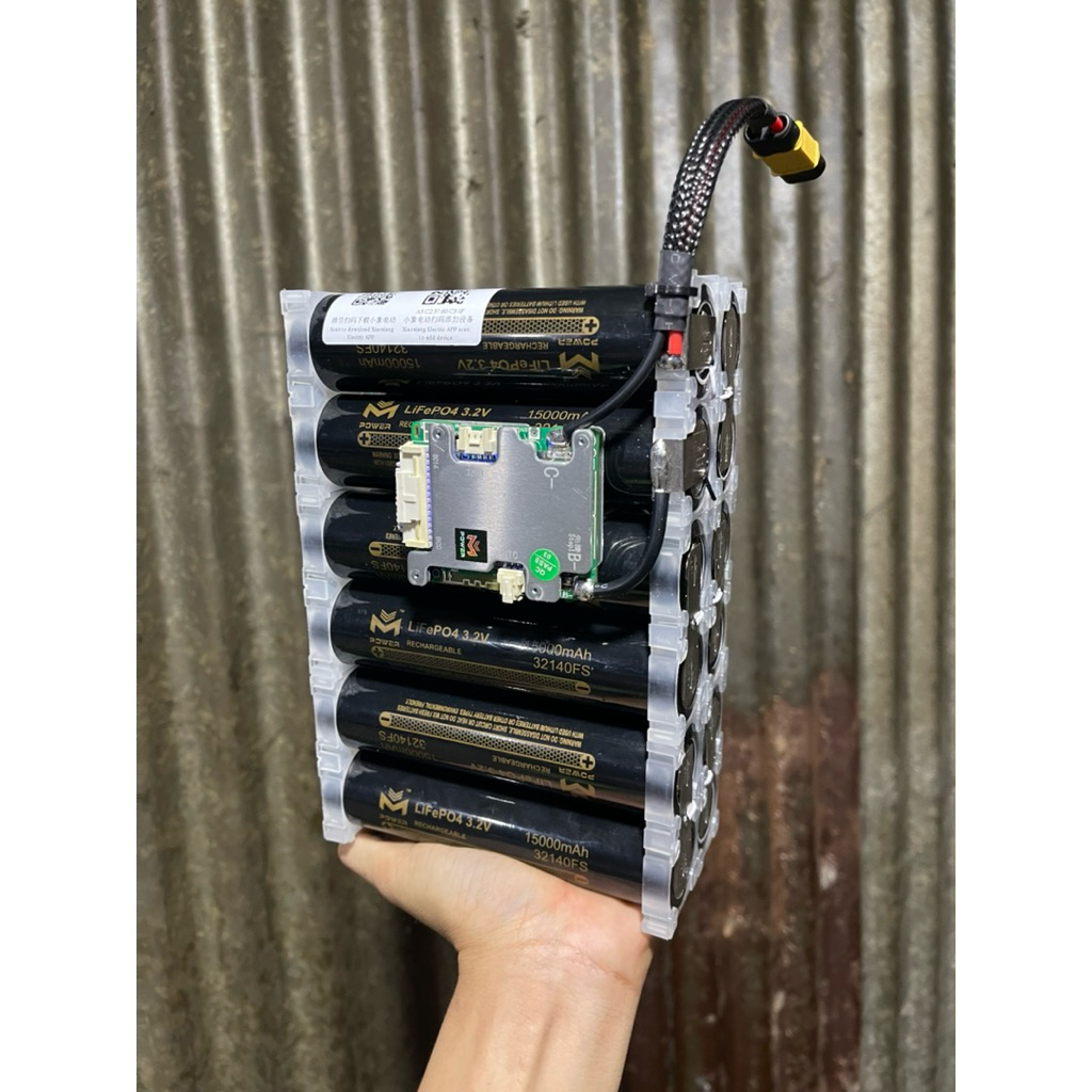 แบตเตอรี่ 12s1p 42v15 แอมป์ Bms 30A พร้อมใช้งาน 32140 Mpower ดูผ่านมือถือได้