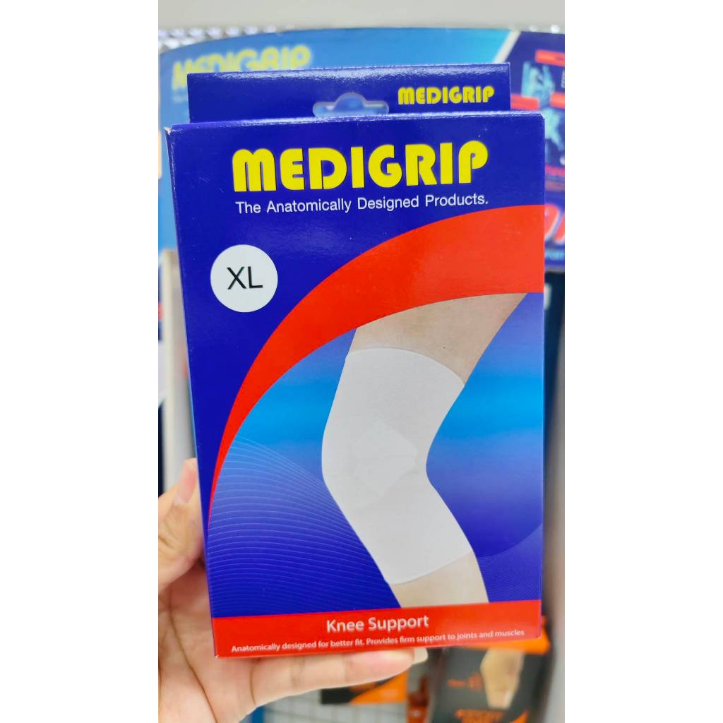 MEDIGRIP Knee Support รัดหัวเข่า ไซส์ S-XL ขนาด (1 ข้าง/กล่อง)
