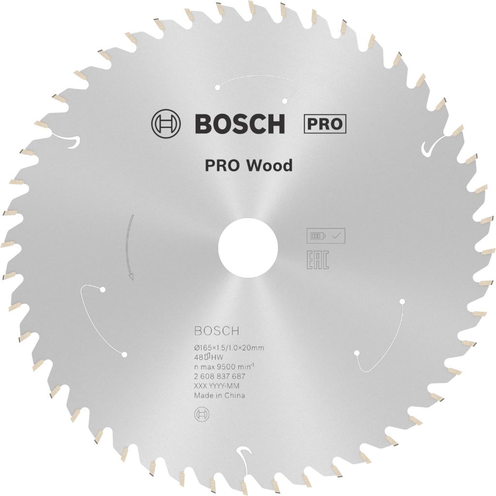 BOSCH ใบเลื่อยวงเดือน 6.5 นิ้ว 48 ฟัน expert for wood รูปที่ 3